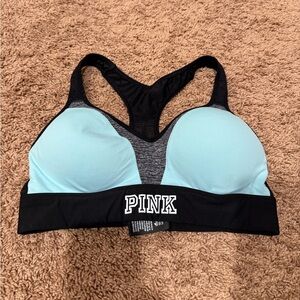 Pink push-up sports bras